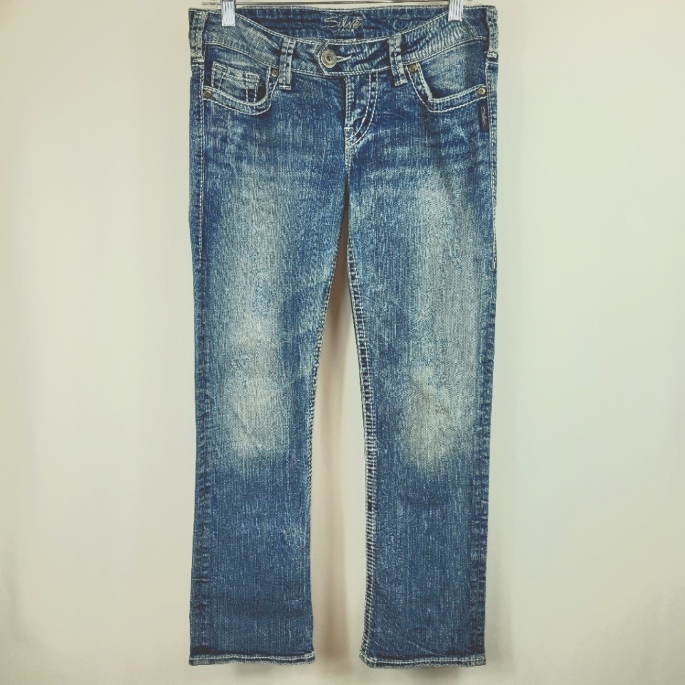 Silver Tuesday Premium Capri Jeans Acid Wash